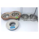 (3) Dog Dishes