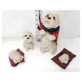 (4) Sandicast West Highland Terrier Figurines