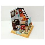 4 1/2" "Dream Bedroom" Diorama - Lighted
