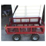 Heavy Duty Garden Cart w/Removable Sides