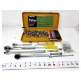 1/4" & 3/8" Socket Set w/Craftsman Handles