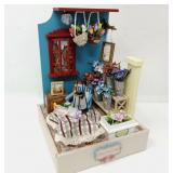 5 1/2" "Flower Leisure Time" Diorama - Lighted