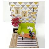 4 1/2" Living Room Diorama - Lighted
