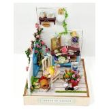 4 1/2" "Corner of Garden" Diorama - Lighted