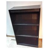 Black Three Shelf Bookcase