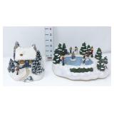 Thomas Kinkade  - Stonehearth Hutch & Skating