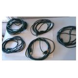(5) Green Extension Cords