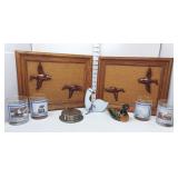 Duck Pictures, Glasses, Coasters, & Decor