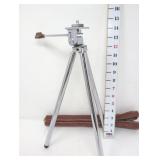 Vintage Stainless Tripod w/ Brass Telescopic Legs
