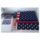 (5) American Flags - (3) NIP