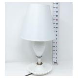 Milk Glass Bedside Lamp