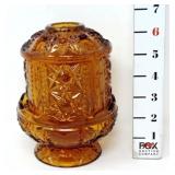 Amber Stars & Bars Fairy Lamp