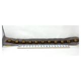 Vintage Sleigh Bells on Leather