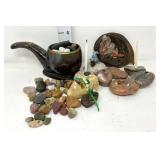 Decorative Rocks & Ardco Pipe Planter