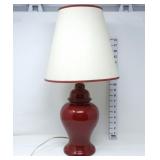 Maroon Base Lamp