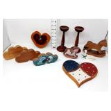 Handcrafted Wood Candleholders & Decor