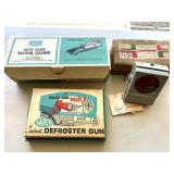 Vintage Car Items in Boxes