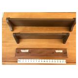 Wooden Shelves  & Coat Hanger