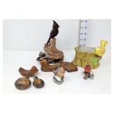 Bird Figurines & Planter