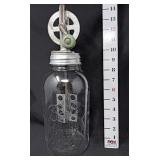 Presto Green Handled Beater w/Ball Jar Base