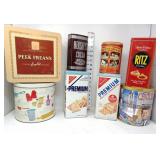 Cracker, Biscuit, Cocoa, & Popcorn Tins