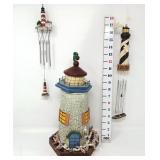 Lighthouse Bird Feeder & Wind Chimes