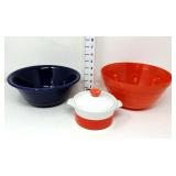 (2) Mixing Bowls & Small Sango Casserole