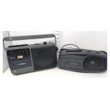 Vintage GE & Lennox Radio Cassette Players