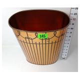 MCM Harvell Copper-Toned Waste Basket