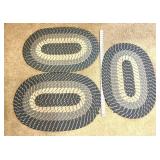 (3) Matching Braided Rugs - 32ï¿½
