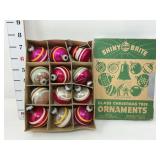 Set of Shiny Brite Ornaments in Box