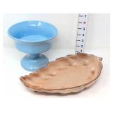 Frankoma Pottery - F52 & 226 (blue has crazing)