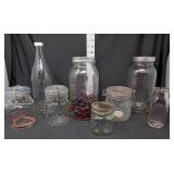 Various Canning Jars & Bottles