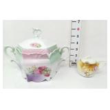 German RS Mustard Jar & Sugar Bowl
