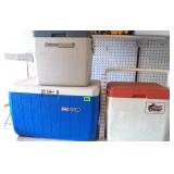 (3) Coleman Coolers - Assorted Sizes