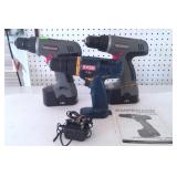 (2) Superior Drill/Drivers - No Charger & 3/8"
