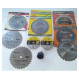 Assortment of Saw Blades - 7 1/4" Regular &