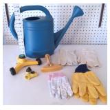 Gardening Watering Can, Sprinkler, Gloves & Hose