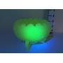 Fenton Uranium Custard Glass 3 Footed Bowl