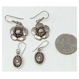 (2) Pair of Sterling Earrings