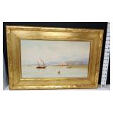 Frank Catano Signed Coastal Landscape Watercolor