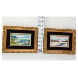 (2) Scenic Oil on Canvas Pictures by Temis