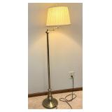 Brass Floor Lamp w/Shade