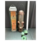 (2) Bird Feeders & (3) Squirrel Deflectors