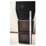 (3) Plastic Stacking File Drawers
