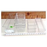 (10) Clear Plastic Storage Containers