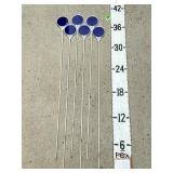 (6) Blue Reflective Driveway Markers / Lawn