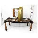 W.T.&S Brass & Cast Fireside Trivet & Brass Sad