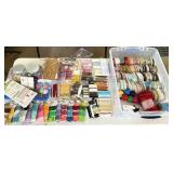 Paper Crafting Ribbon, Fibers, Bow Maker & Sew