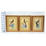 Set of (3) Mexican Feathercraft Bird Folk Art